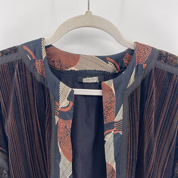 Vintage Kai Knapp velvet open front longline kimono style jacket - Picture 2 of 6